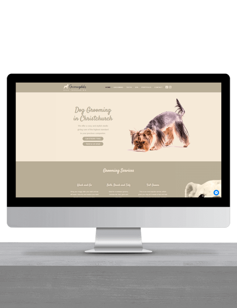 Página web en Wordpress Grooming Dales
