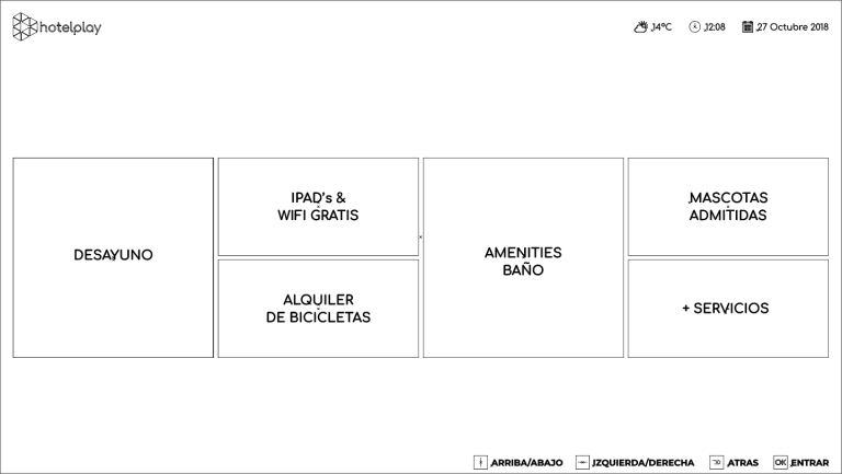 Wireframes UI Android TV